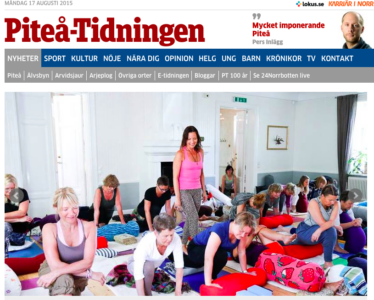 Piteå_tidning_Magdalena_Yinyoga