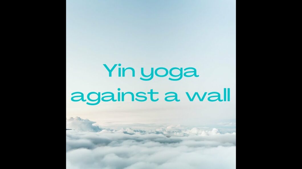 Yin yoga against a wall, Magdalena Mecweld